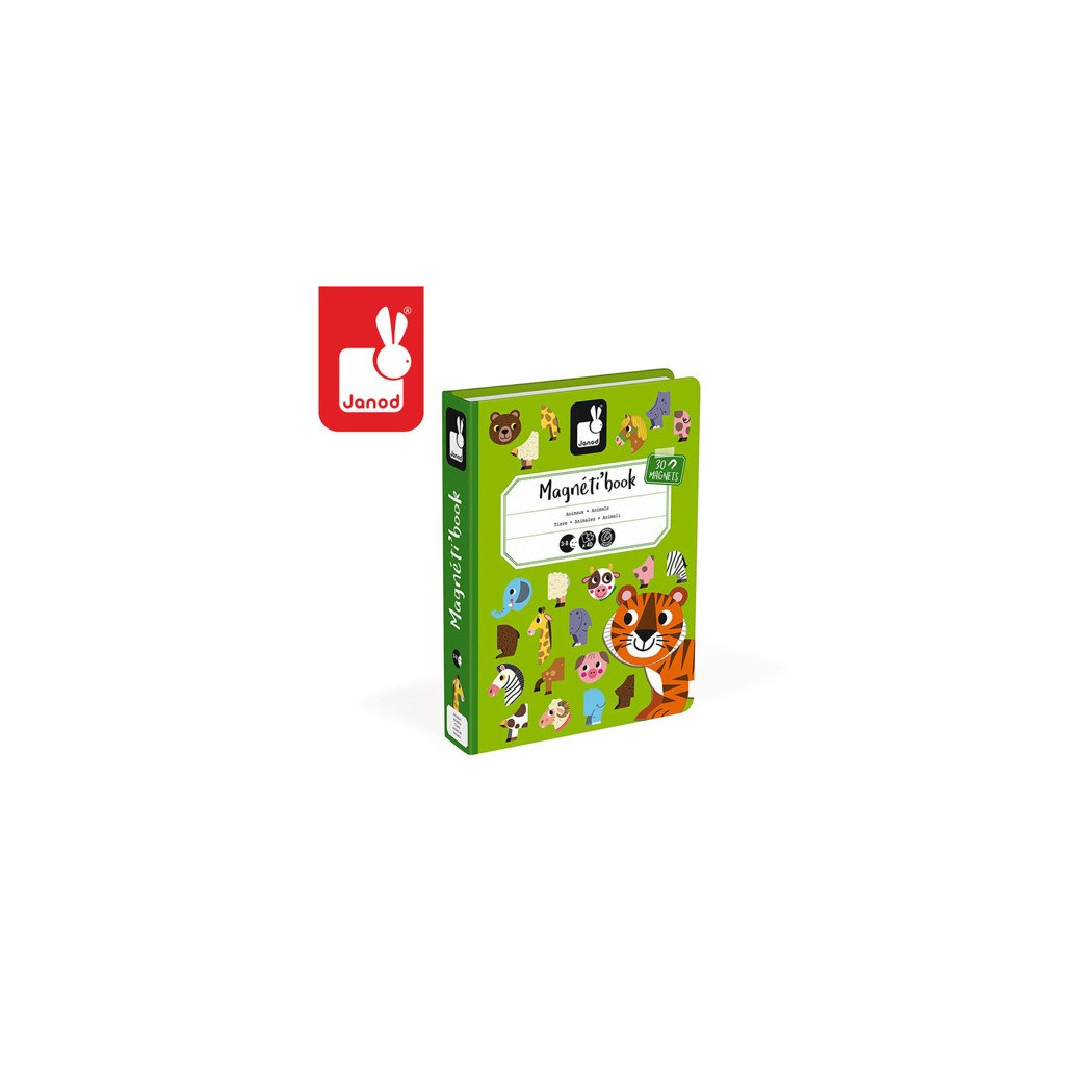 Magnetyczna układanka Zwierzęta magnetibook - Janod