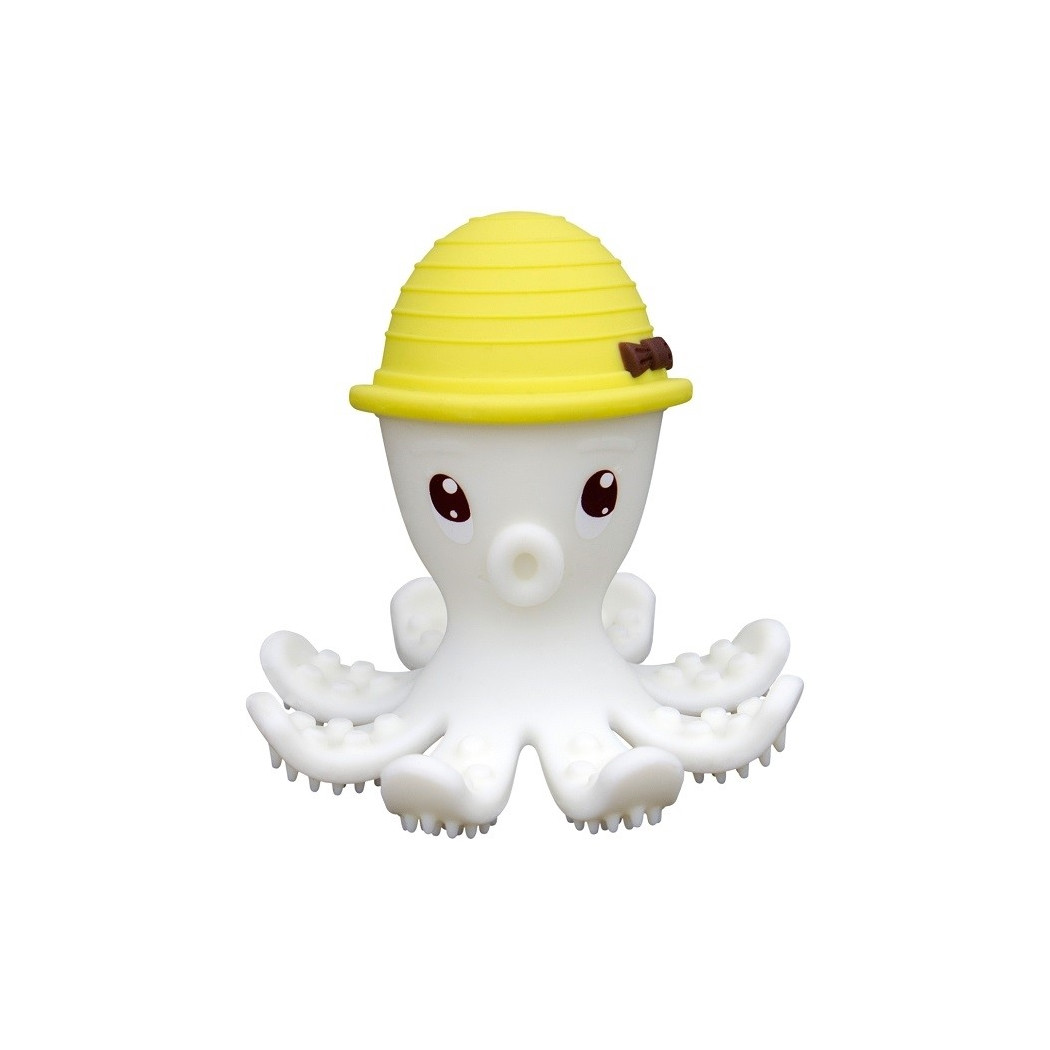 Żółta Ośmiornica - Gryzak Zabawka - Lemon - Mombella