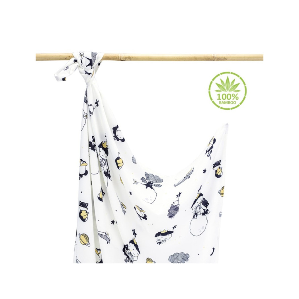 Otulacz 100% Bambus - Mały Książe - 100x120cm - Makaszka