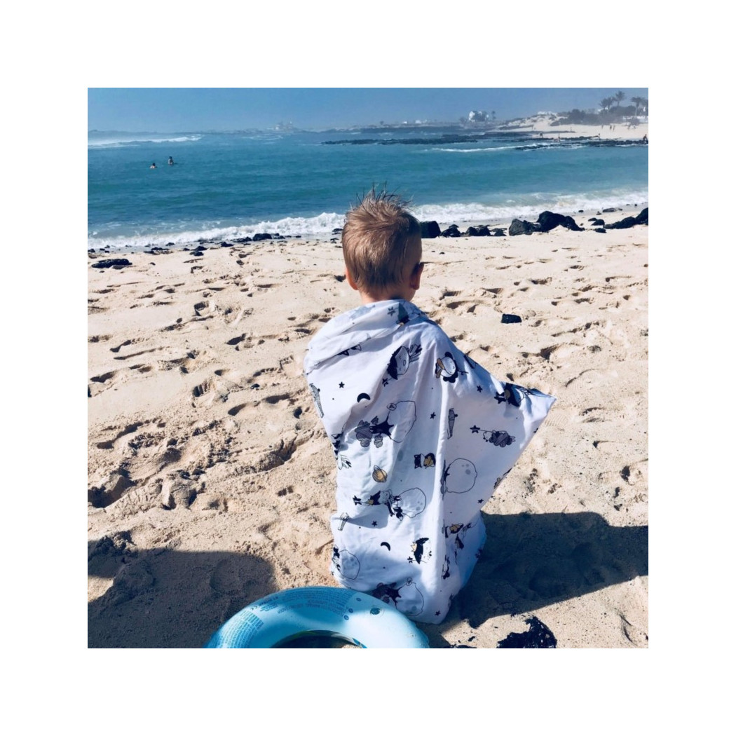 Otulacz 100% Bambus - Mały Książe - 100x120cm - Makaszka