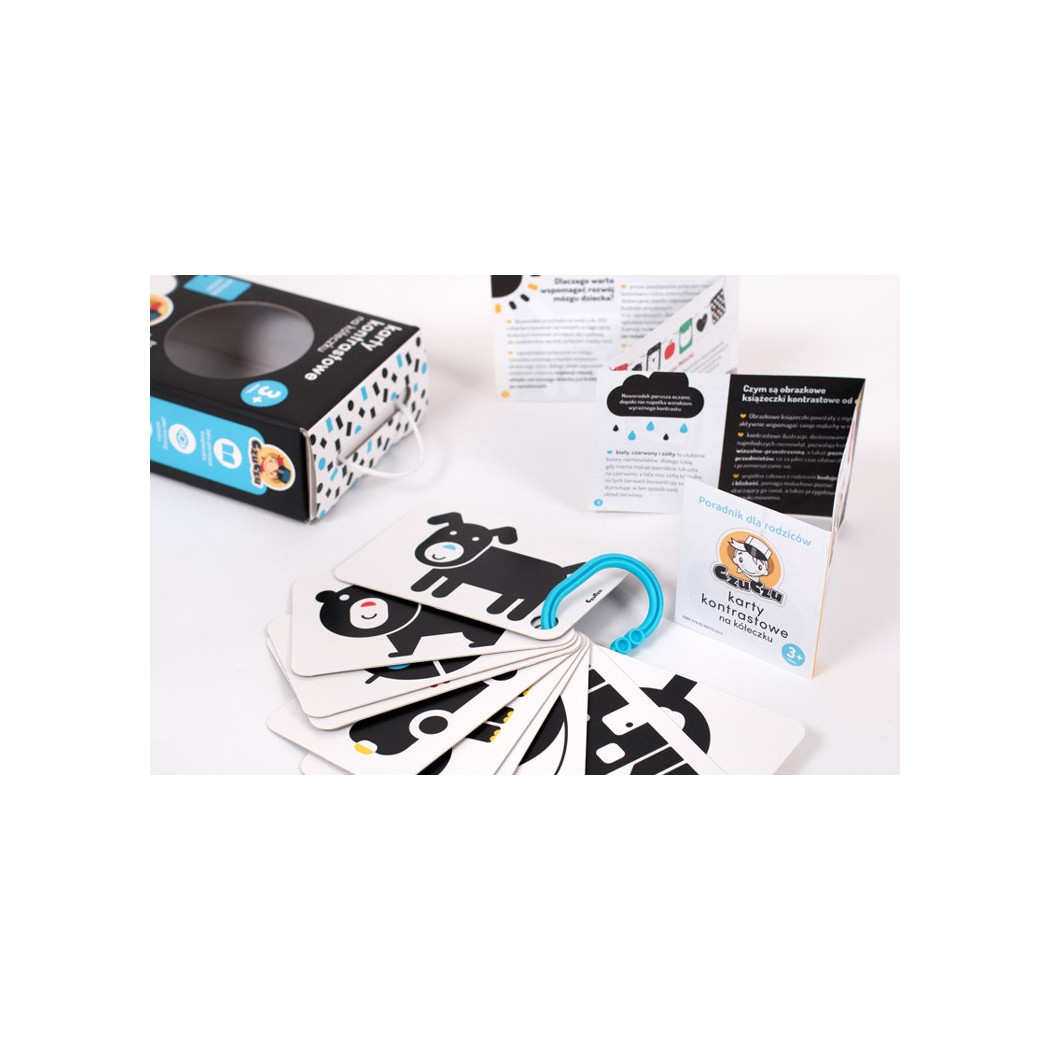 KARTY KONTRASTOWE NA KÓŁECZKU CZUCZU 3+