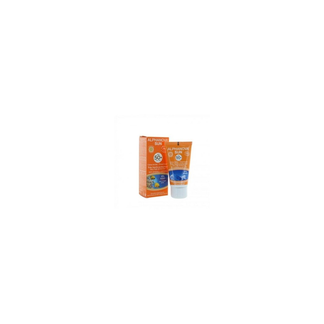 Krem Przeciwsłoneczny - filtr SPF50 + BB - Alphanova Sun Bio