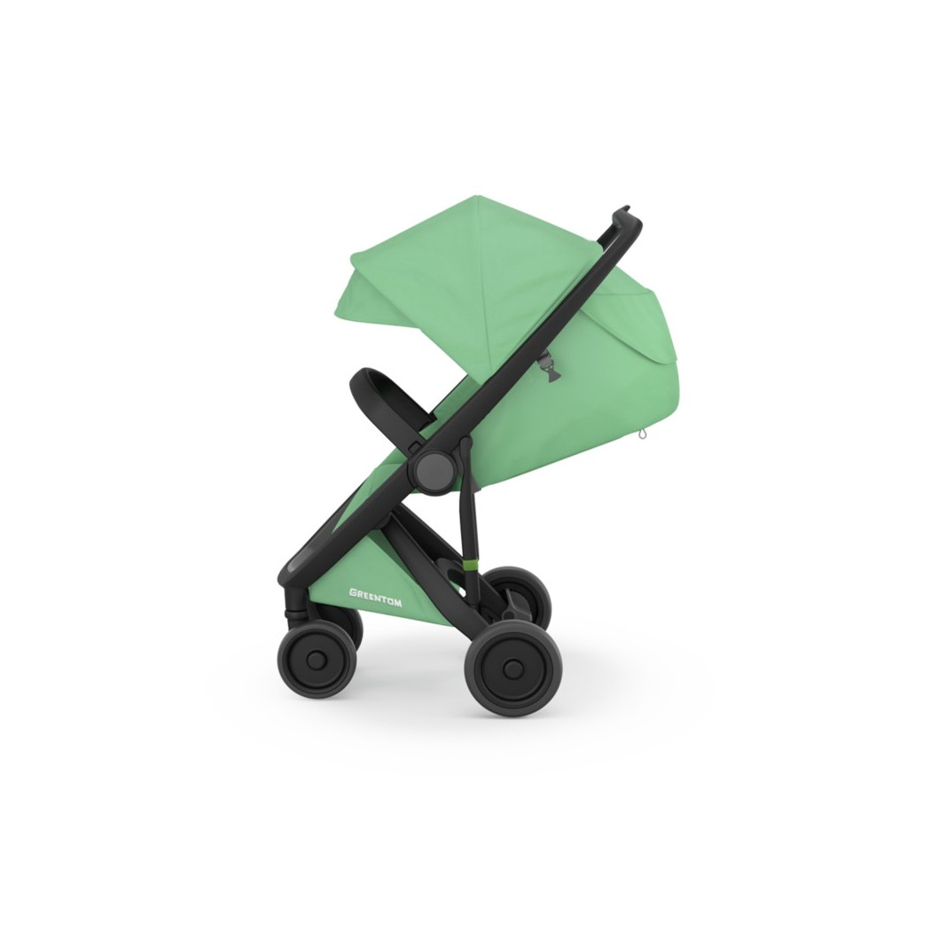 Wózek Greentom  Classic - black - mint / czarno - miętowy