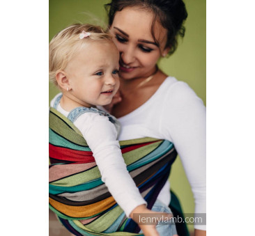 KARUZELA BARW M - Chusta do noszenia dzieci - tkana splotem skośno-krzyżowym - Rozmiar M (4,6 metra) - LennyLamb