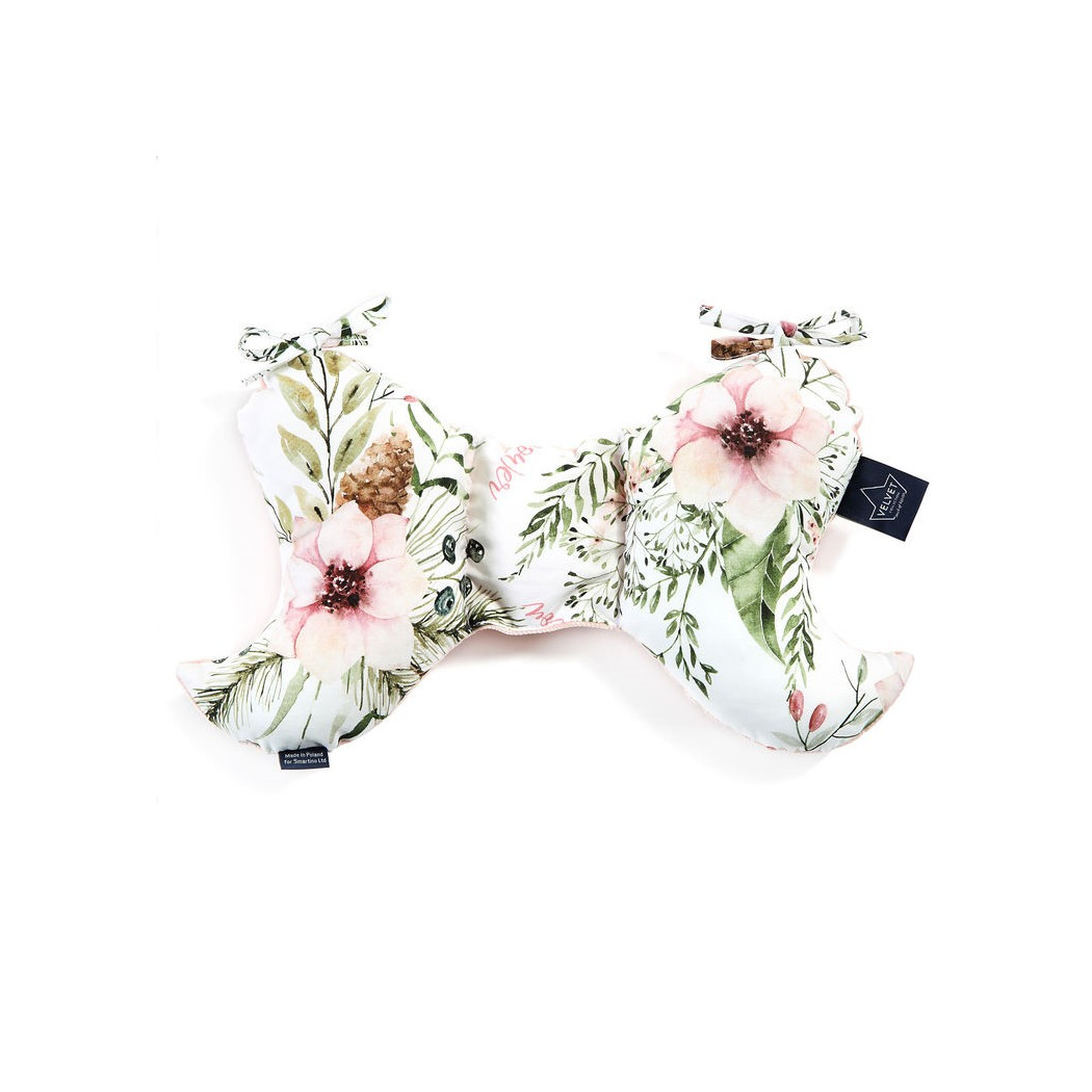 Angel's Wings - Wild Blossom & Powder Pink - La Millou - Velvet Collection - Poduszka Stabilizacyjna - Motylek