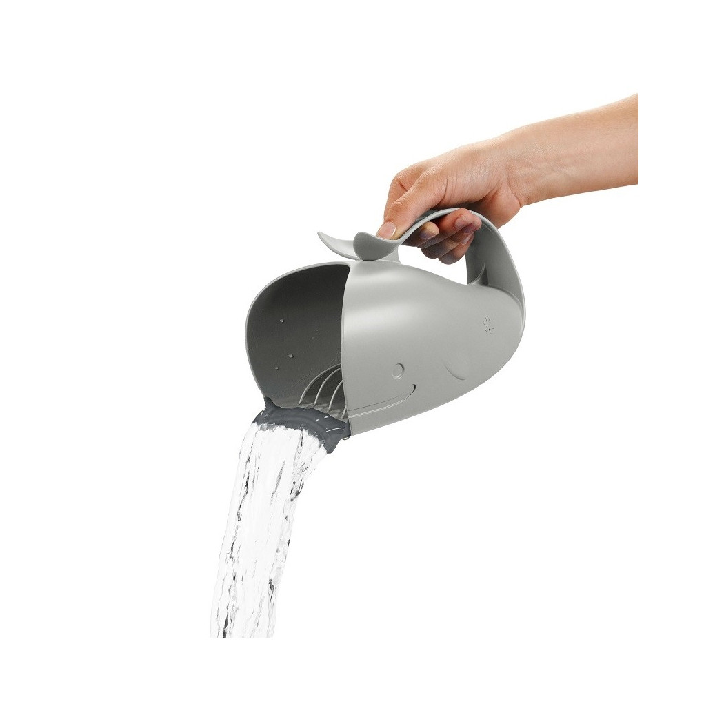 Wodospad Wieloryb Moby Grey/Szary - Kubek do Mycia Głowy - Skip Hop