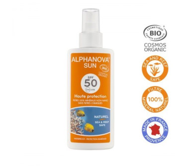 Spray Przeciwsłoneczny - filtr SPF50 - Alphanova Sun Bio
