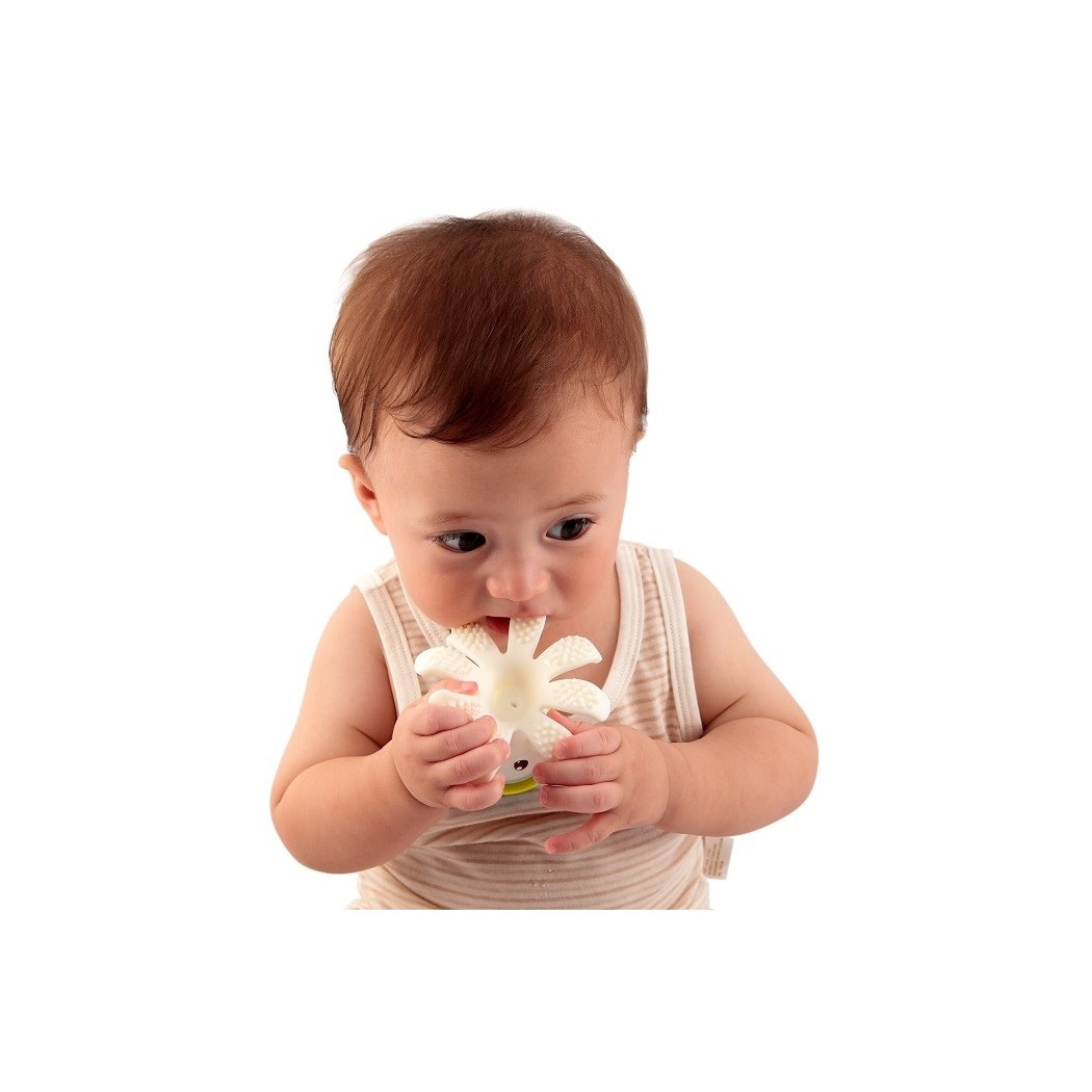 Niebieska Ośmiornica - Gryzak Zabawka - Powder Blue - Mombella