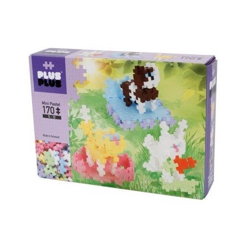 Mini Pastel - Klocki - Puzzle - 170 szt - Zwierzęta - Plus-Plus