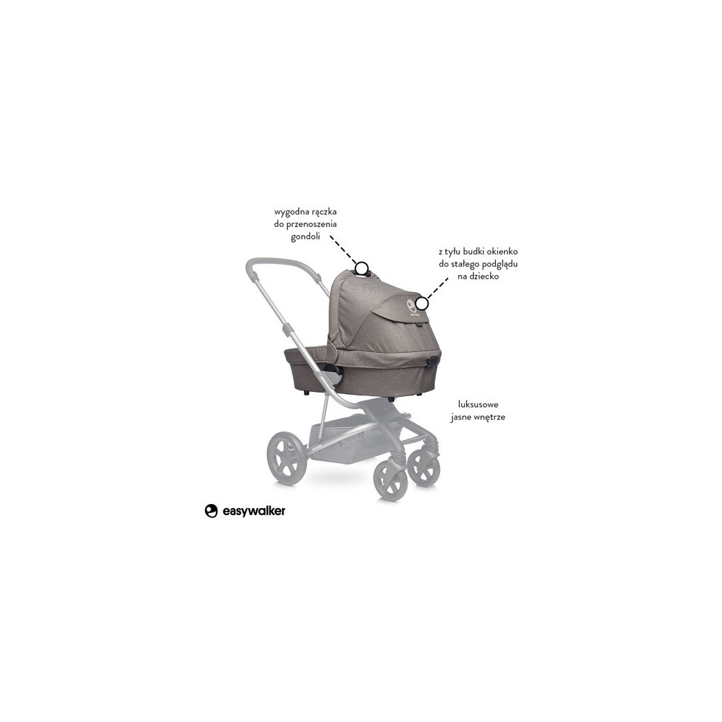 Easywalker Harvey Gondola do wózka Steel Grey - Easywalker