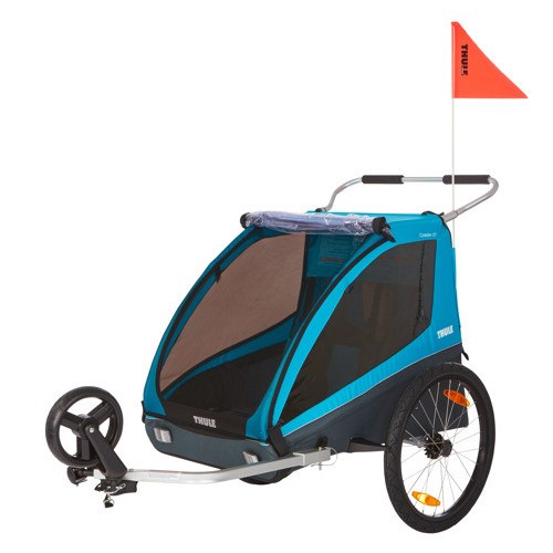 Przyczepka rowerowa dla dziecka, podwójna - Coaster XT - niebieska - Thule