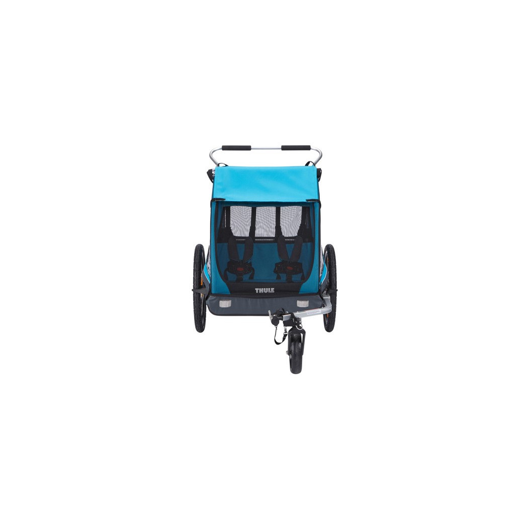 Przyczepka rowerowa dla dziecka, podwójna - Coaster XT - niebieska - Thule