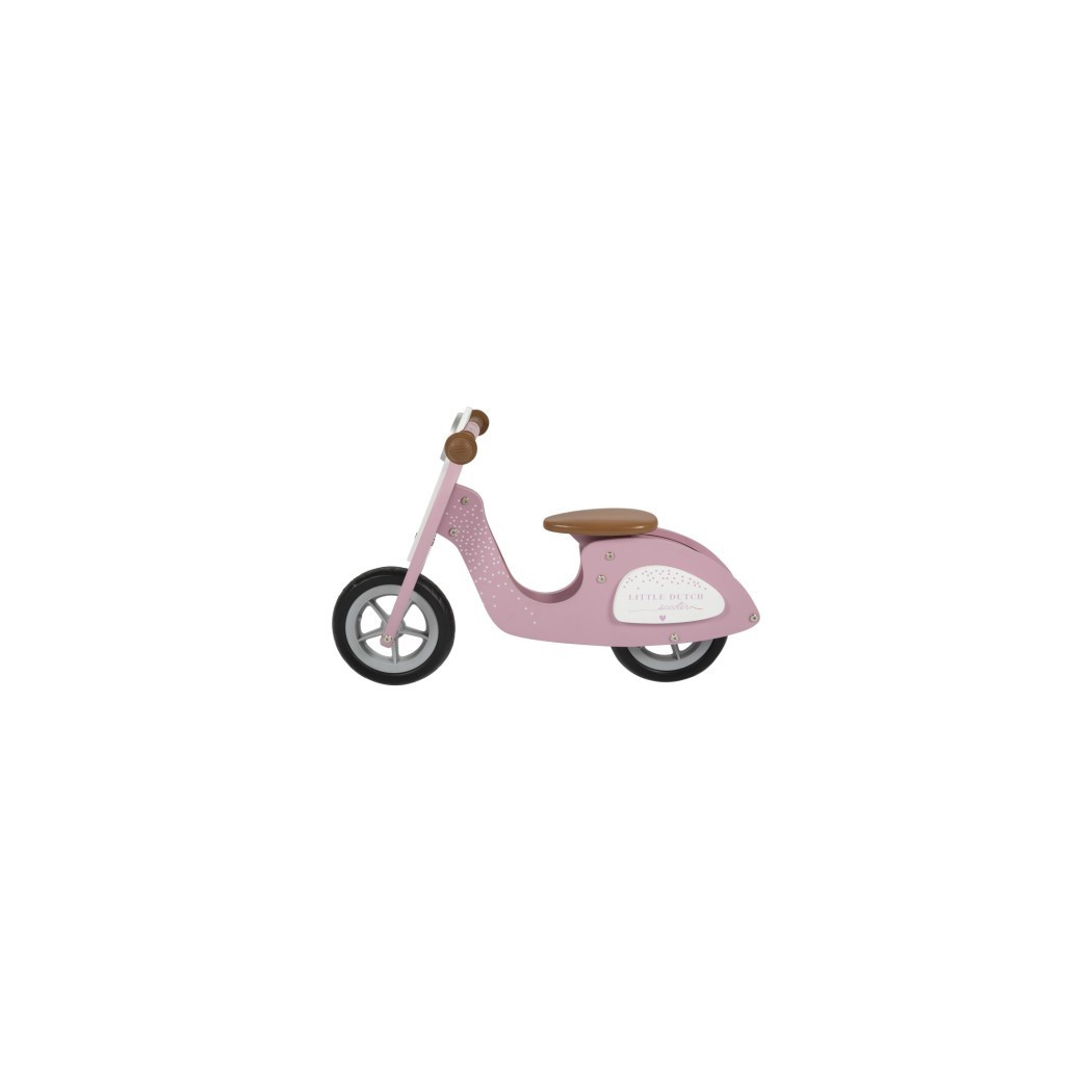 Drewniany Rowerek biegowy - Różowy - Little Dutch
