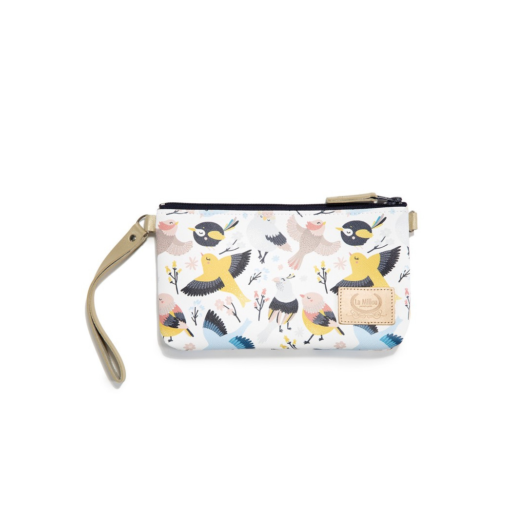 Torba Medium z Saszetką - Cute Birds - Premium - By Katarzyna Zielińska - La Millou Feeria