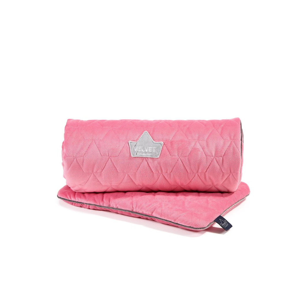 WYPRZEDAŻ Set Blanket & Mid Pillow - Florida Pink - La Millou - Velvet Collection
