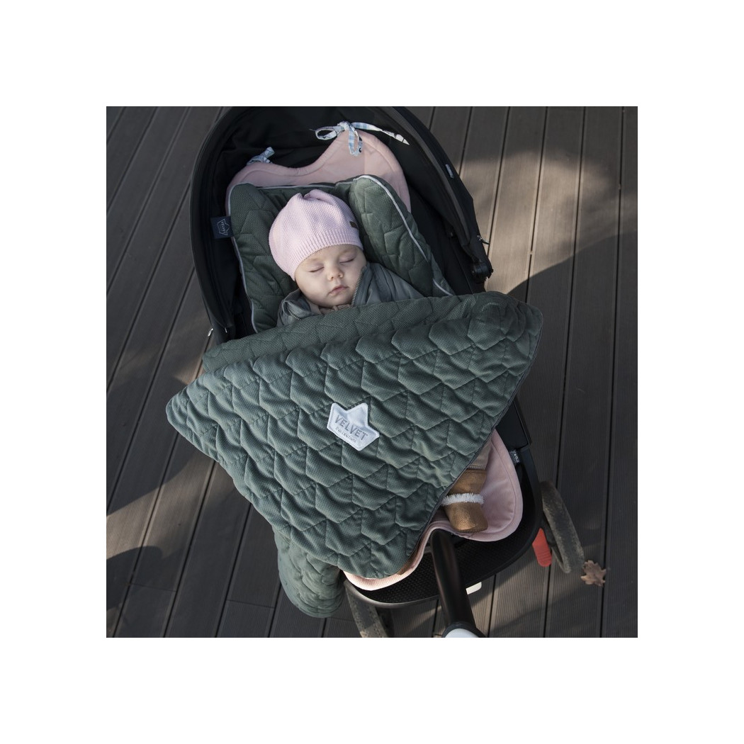 WYPRZEDAŻ Set Blanket & Mid Pillow - Florida Pink - La Millou - Velvet Collection