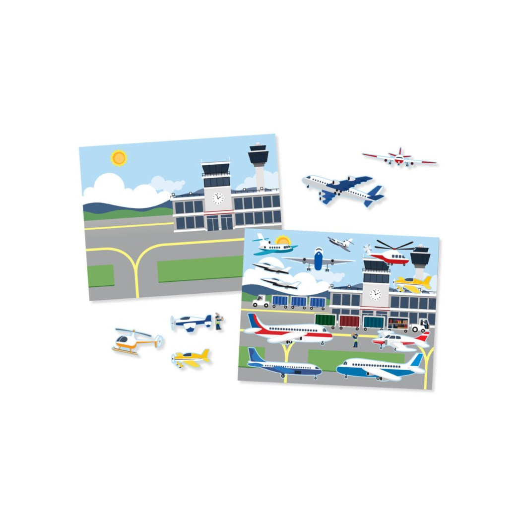 Pojazdy - Wyklejanka wielokrotnego użytku - Naklejki - Melissa & Doug