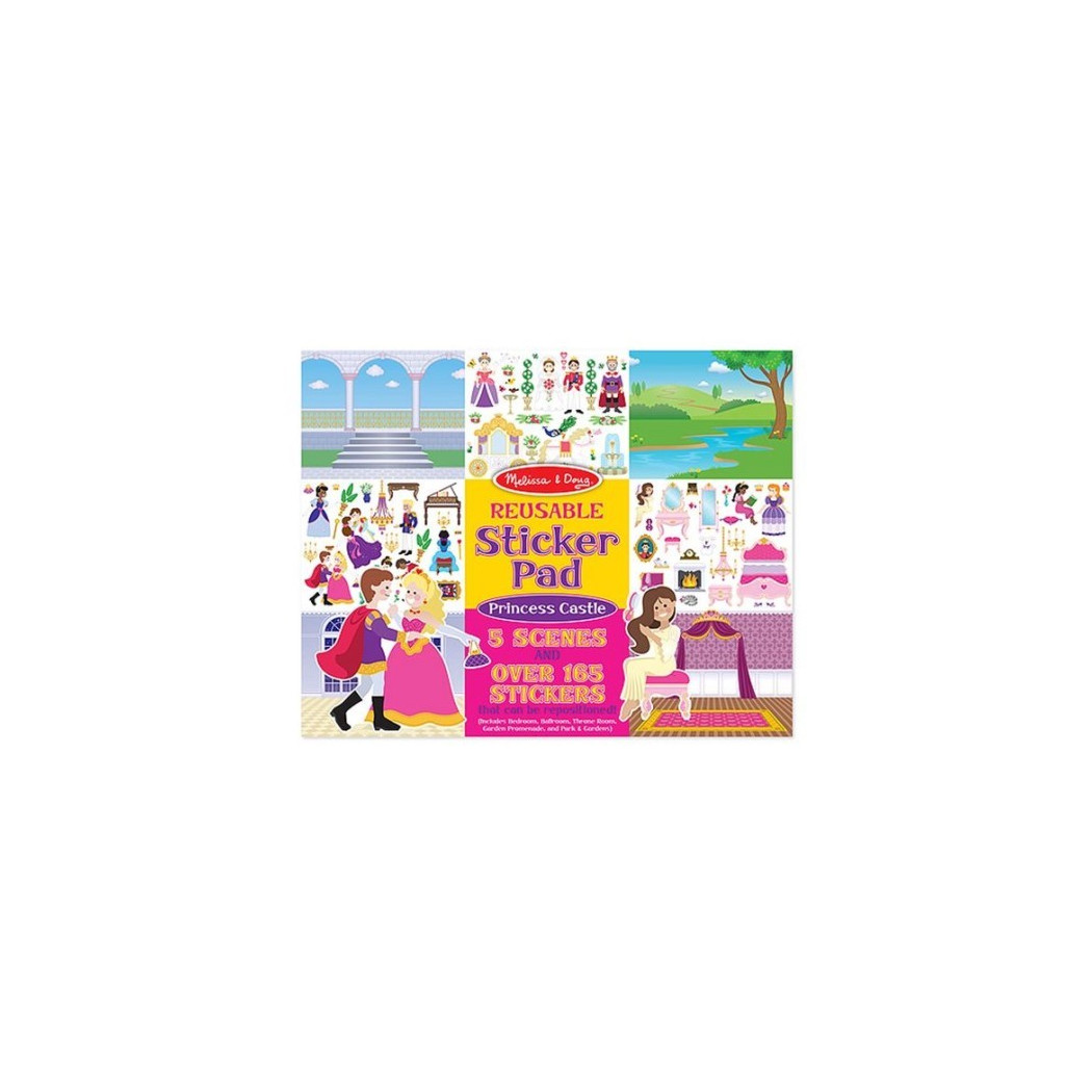 Księżniczki - Wyklejanka wielokrotnego użytku - Naklejki - Melissa & Doug