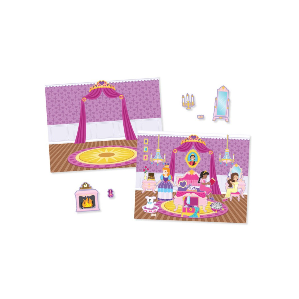 Księżniczki - Wyklejanka wielokrotnego użytku - Naklejki - Melissa & Doug