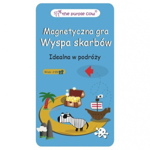 Wyspa Skarbów - Podróżna gra magnetyczna The Purple Cow