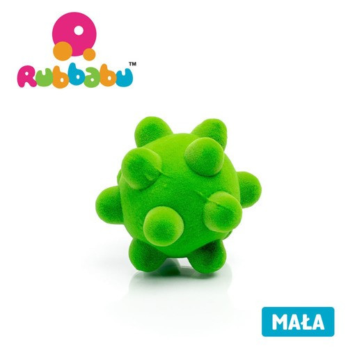 Mała sensoryczna piłka wirus - zielona - Rubbabu