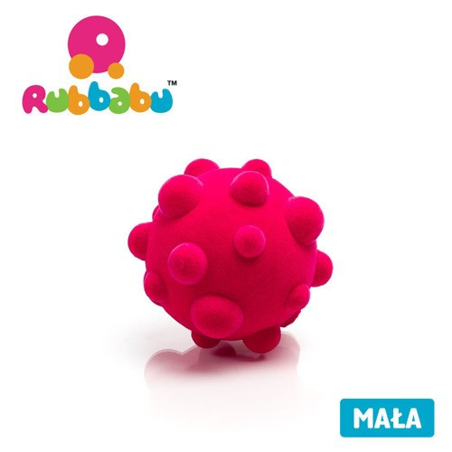 Mała sensoryczna piłka wirus - różowa - Rubbabu