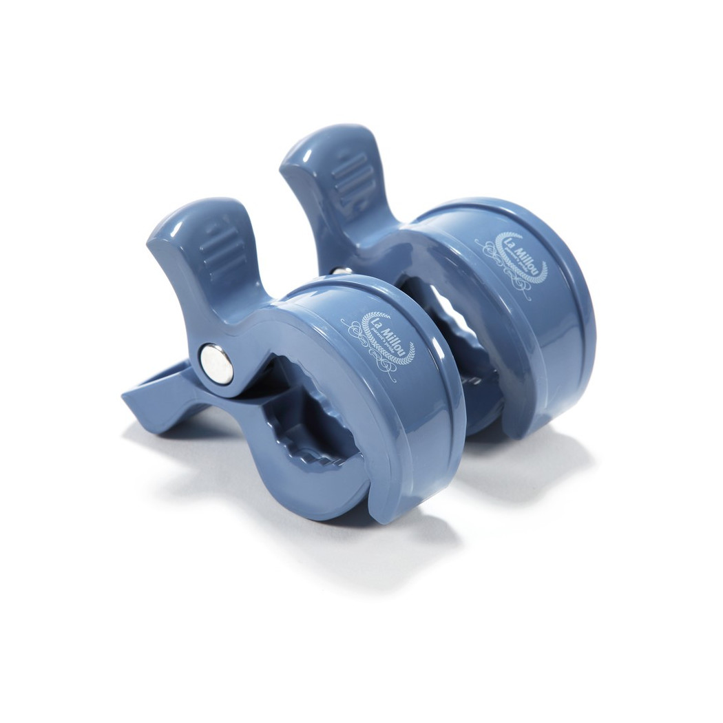 Klipsy dwupak - denim - La Millou