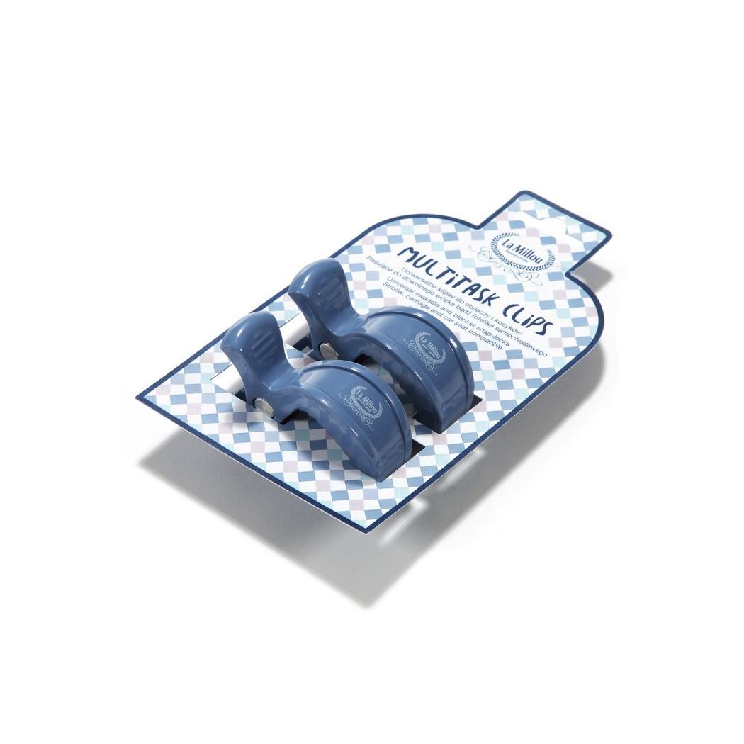 Klipsy dwupak - denim - La Millou