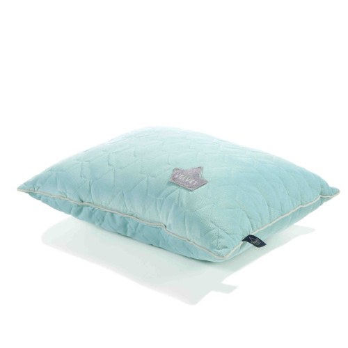 Poduszka - Big Pillow - Audrey Mint & Grey - 40x50 cm - La Millou - Velvet Collection