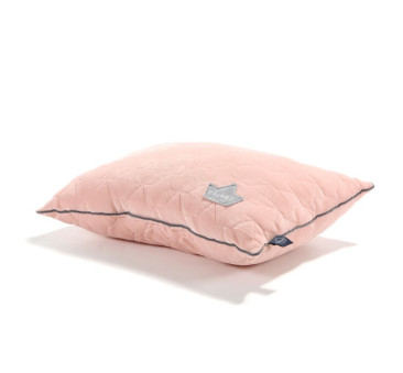 Poduszka - Big Pillow - Powder Pink - 40x50 cm - La Millou - Velvet Collection