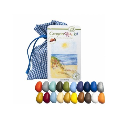Crayon Rocks - Seaside- kredki stożkowe kamyki - 20 sztuk w woreczku