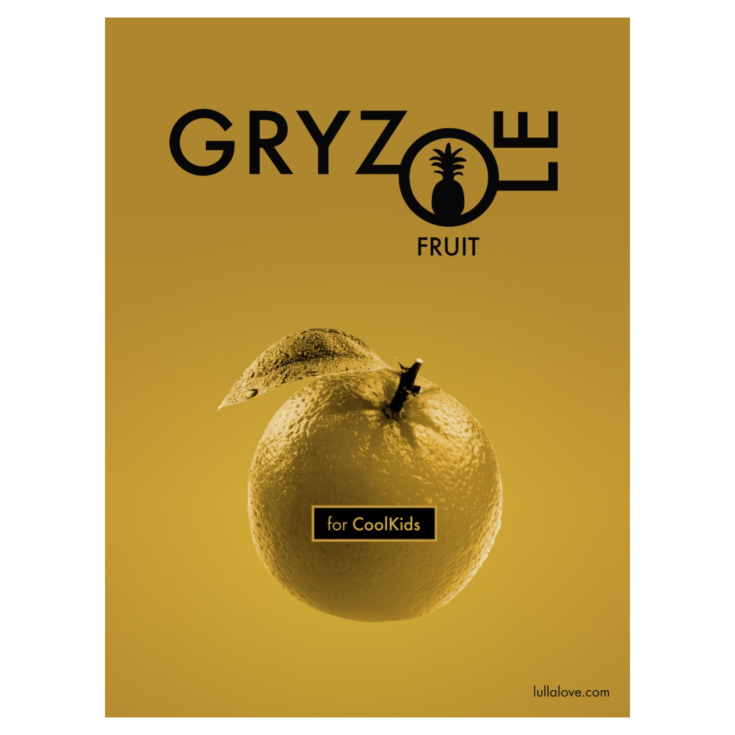 Gryzole - pomarańcza - drewniany gryzak - LullaLove