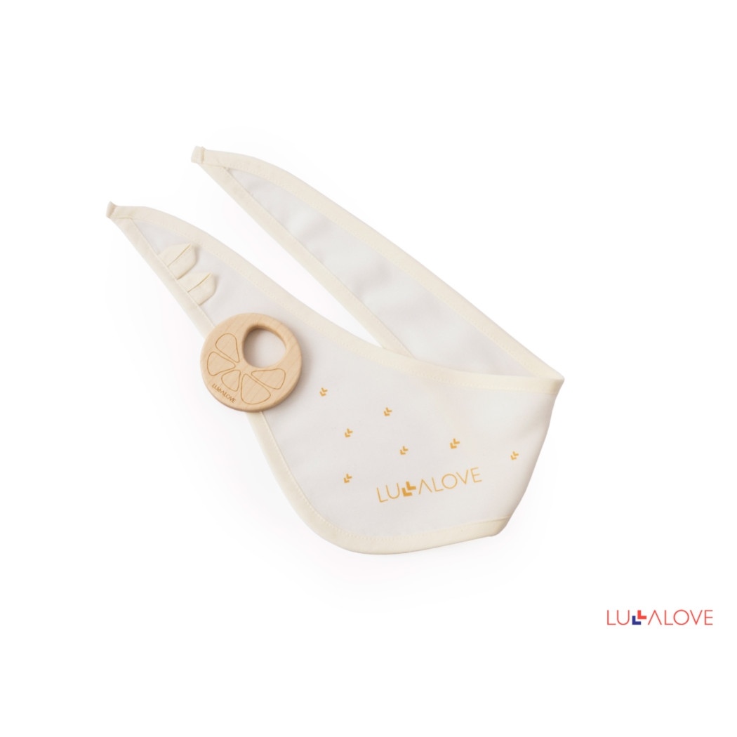 Gryzole - pomarańcza - drewniany gryzak - LullaLove