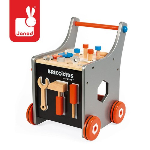 Wózek warsztat magnetyczny z narzędziami Brico ‘Kids - Janod - Montessori