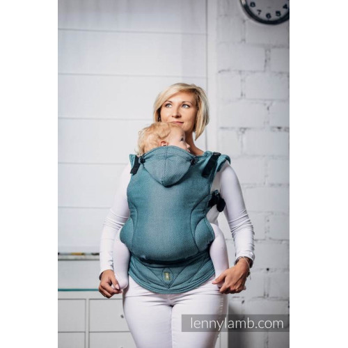 AMAZONIT Baby - Moje pierwsze nosidełko ergonomiczne - splot jodełkowy -  Druga Generacja - LennyLamb