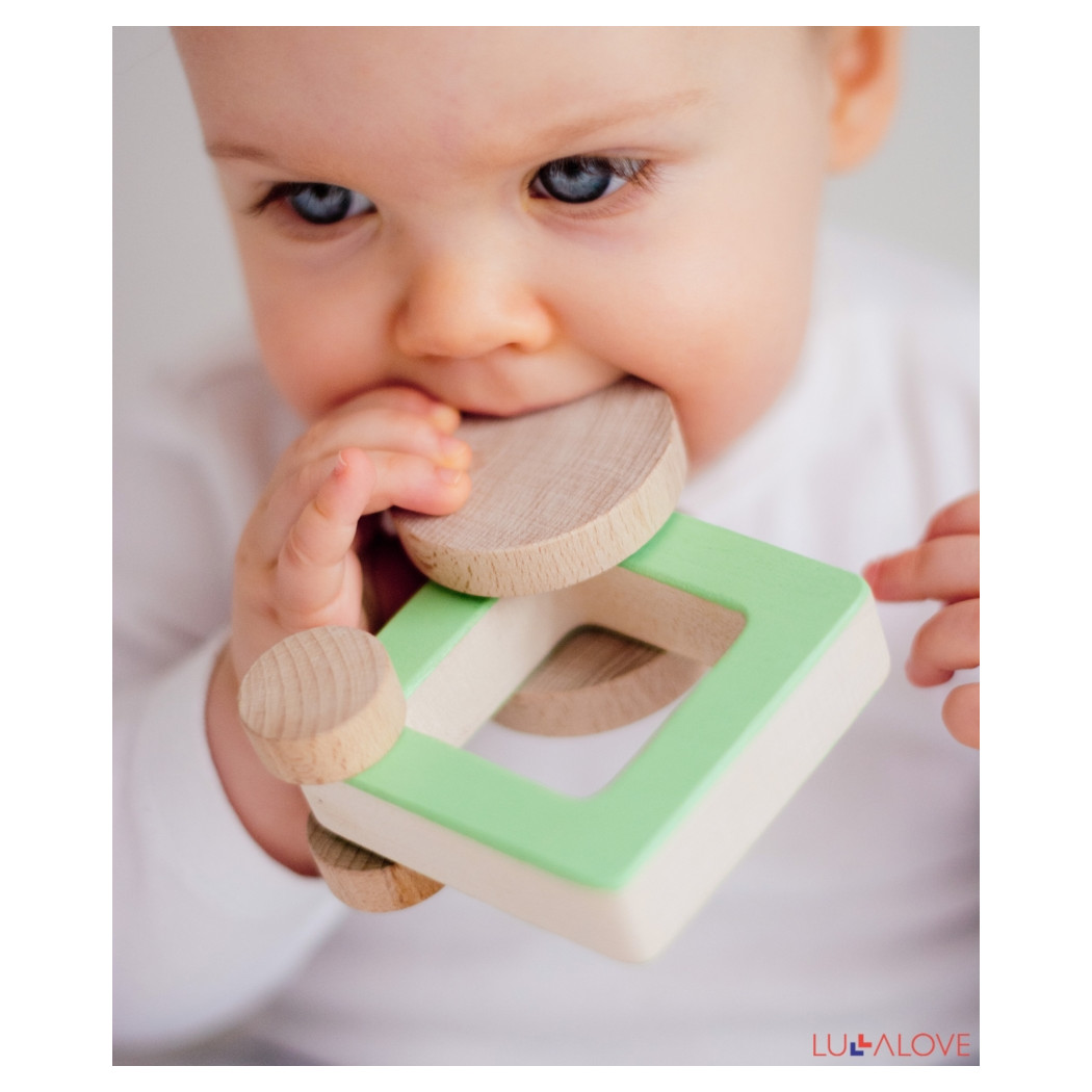 ODA car kwadrat - drewniane autko - LullaLove