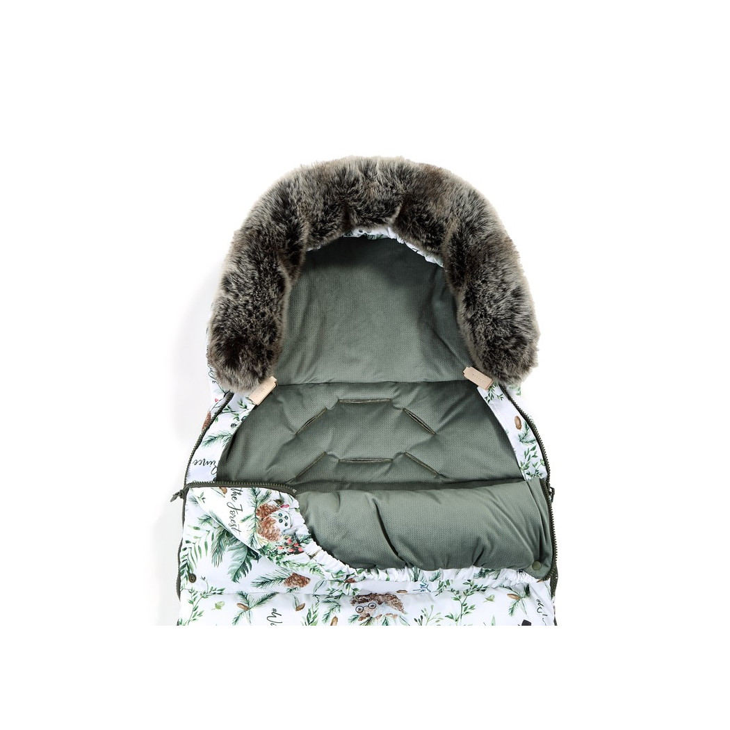 Śpiwór - Stroller Bag - Aspen Winterproof - Khaki - La Millou Velvet Collection