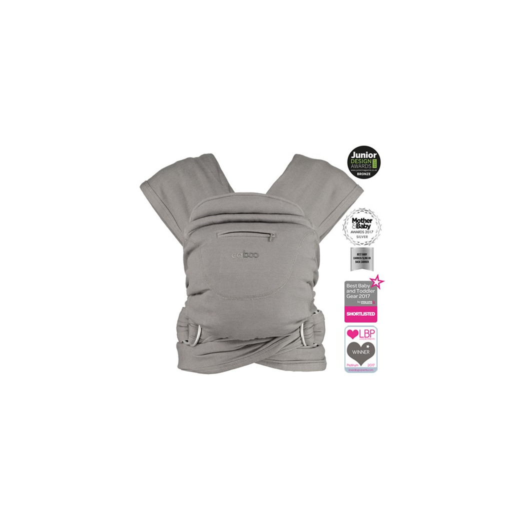 Steel Marl - Chustonosidło z bawełny organicznej - Caboo - Close