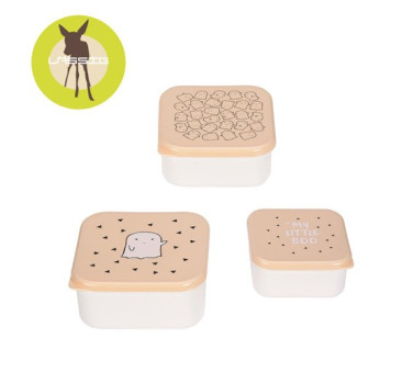WYPRZEDAŻ Snackbox Little Spookies - Peach 3 szt. - Lassig