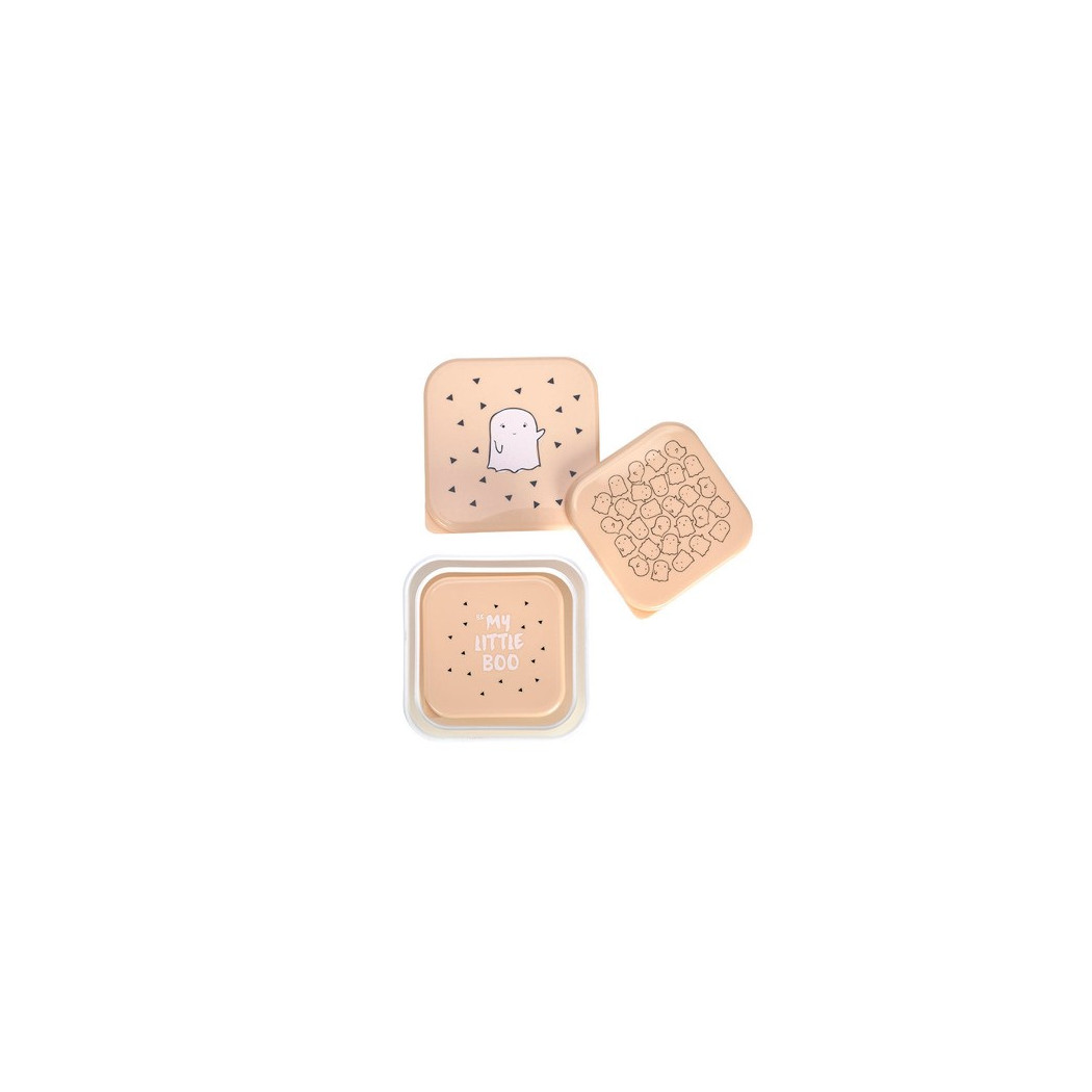 WYPRZEDAŻ Snackbox Little Spookies - Peach 3 szt. - Lassig