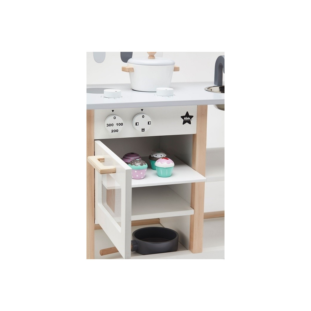Kids Concept - Kuchnia Drewniana - Biała - Montessori