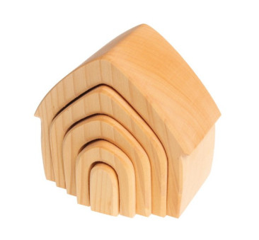 WYPRZEDAŻ ! Drewniany domek, kolekcja naturalna, 1+ - Zabawka drewniana - Montessori