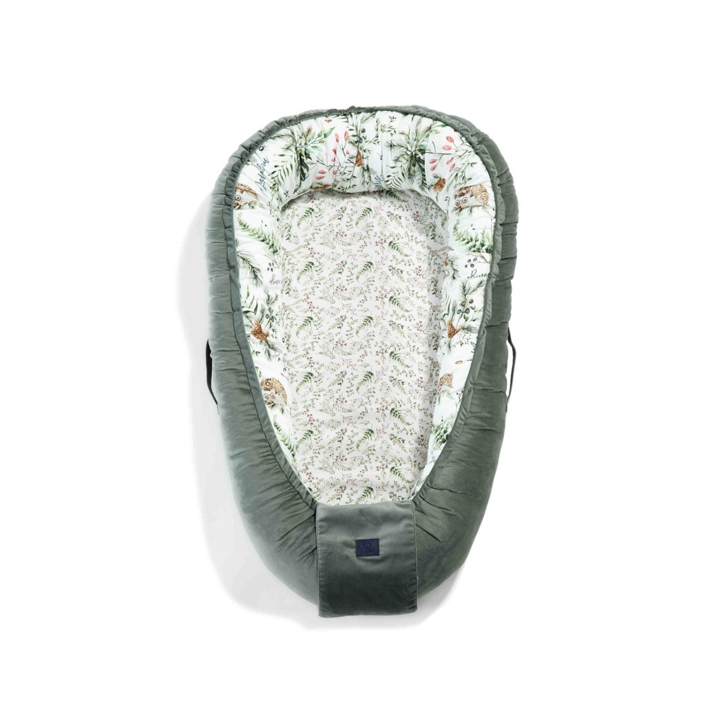 Baby Nest - Gniazdko - Forest & Khaki - La Millou - Velvet Collection