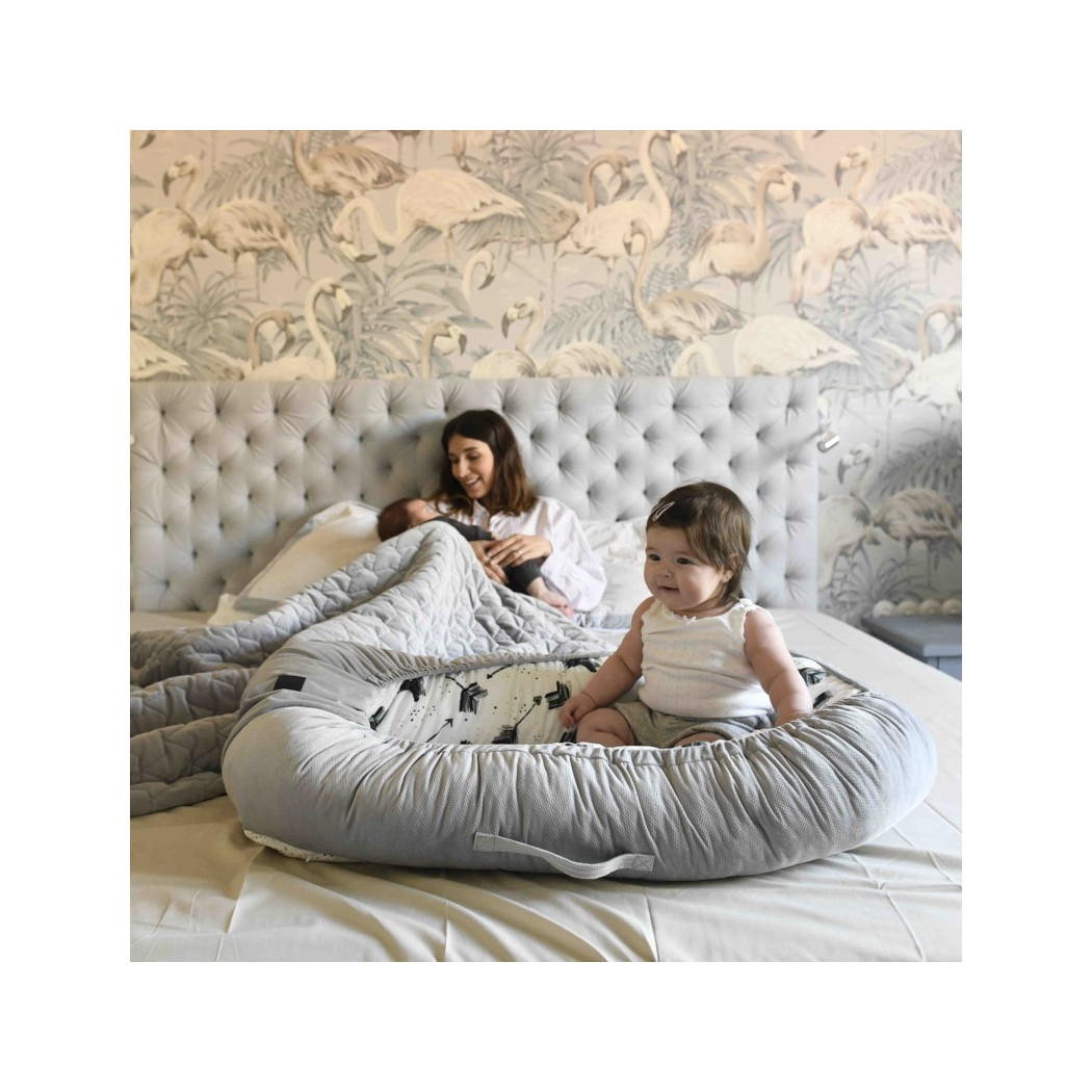 Baby Nest - Gniazdko - Cute Bids & French Lavender - La Millou - Velvet Collection