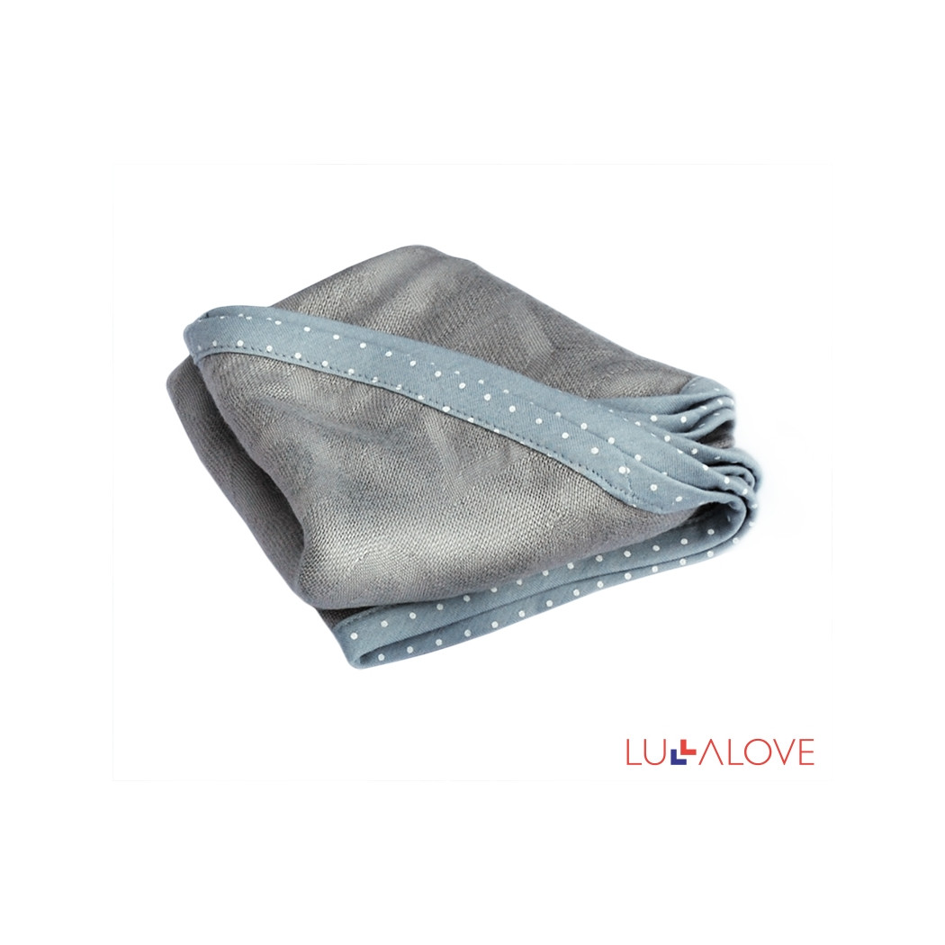 SupeRRO newborn gray - szary kocyk/otulacz bambusowy 70x70 - LullaLove