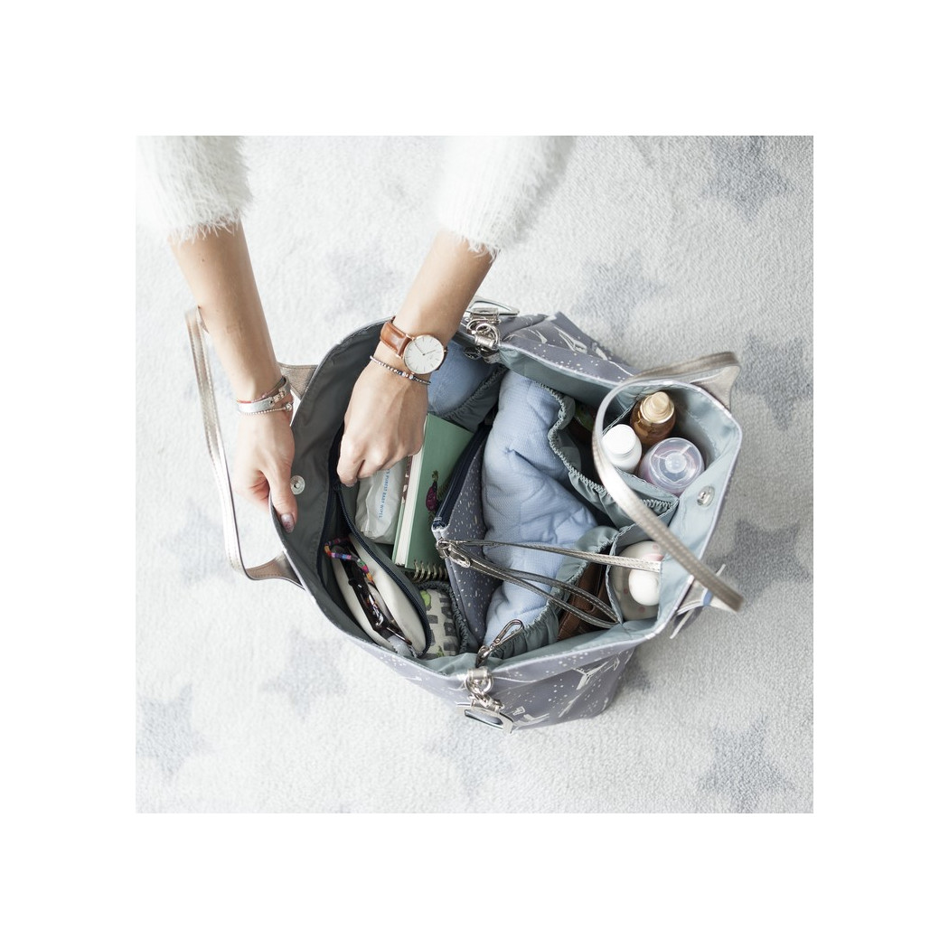 Torba Large z Saszetką - Wild Blossom - Premium - By Katarzyna Zielińska - La Millou Feeria