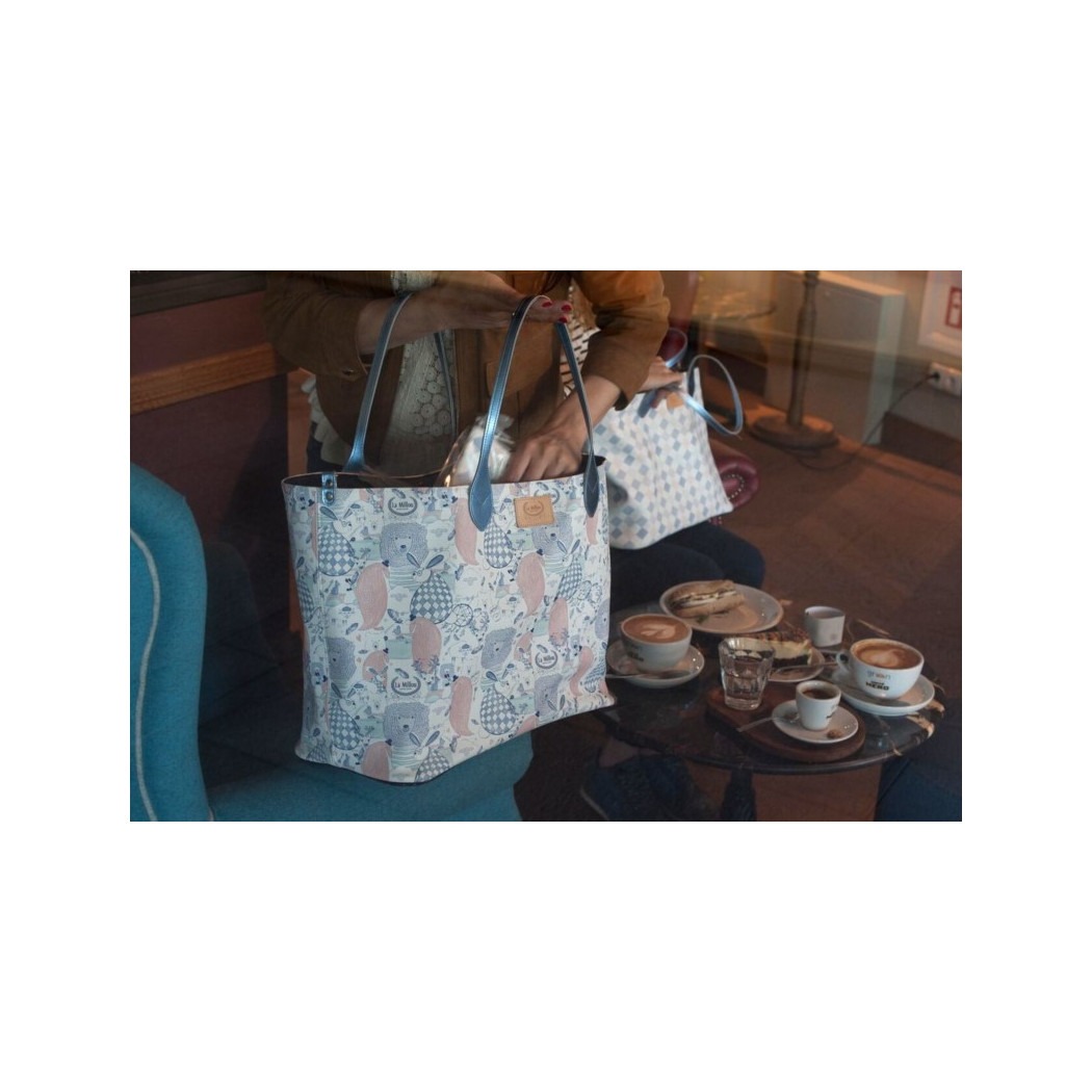 Torba Large z Saszetką - Wild Blossom - Premium - By Katarzyna Zielińska - La Millou Feeria