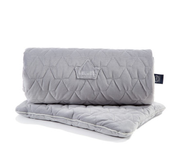 Set Blanket & Mid Pillow - Dark Grey & Grey - La Millou - Velvet Collection