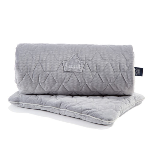 Set Blanket & Mid Pillow - Dark Grey & Grey - La Millou - Velvet Collection