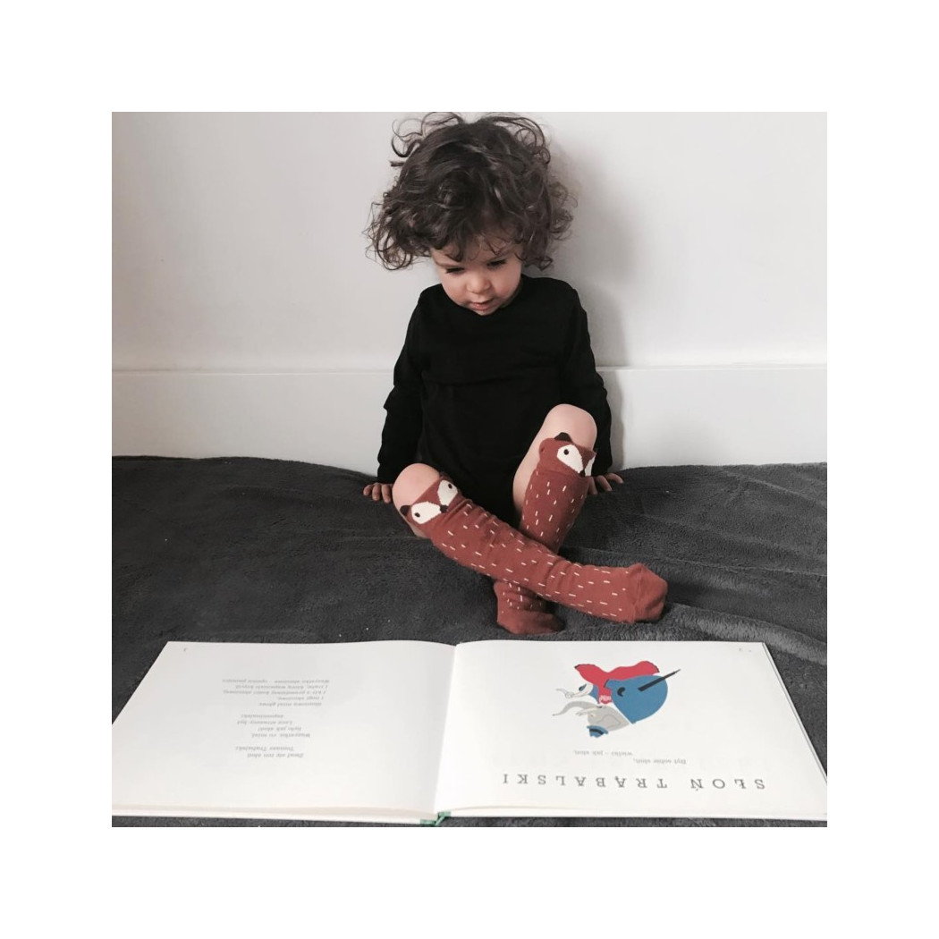 Podkolanówki Liski 5-6 lat - Grzesiu Rudy Lisek - Mamas Feet - Mama's Feet